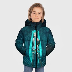 Куртка зимняя для мальчика Мику Хацуне, цвет: 3D-красный — фото 2
