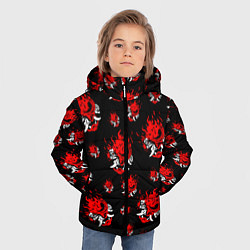 Куртка зимняя для мальчика SAMURAI 2077 PATTERN, цвет: 3D-красный — фото 2