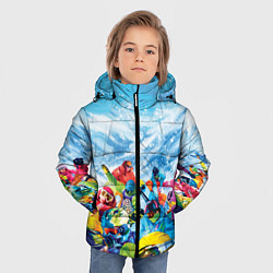 Куртка зимняя для мальчика Палитра сноуборд, цвет: 3D-светло-серый — фото 2