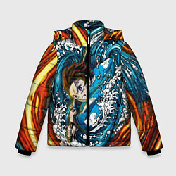 Зимняя куртка для мальчика Танджиро Камадо Клинок демонов
