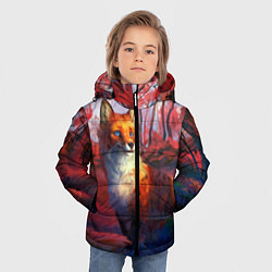 Куртка зимняя для мальчика Рыжая лиса, цвет: 3D-красный — фото 2