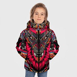 Куртка зимняя для мальчика Обезьяна воин, цвет: 3D-черный — фото 2