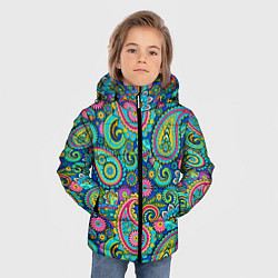 Куртка зимняя для мальчика Славянские Узоры, цвет: 3D-черный — фото 2