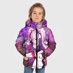 Куртка зимняя для мальчика Джунко Эношима, цвет: 3D-черный — фото 2