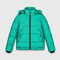 Зимняя куртка для мальчика Бискайский зеленый без рисунка