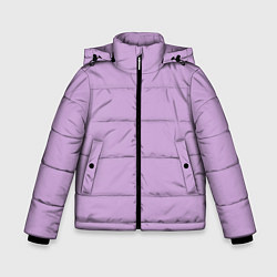 Зимняя куртка для мальчика Глициниевый цвет без рисунка