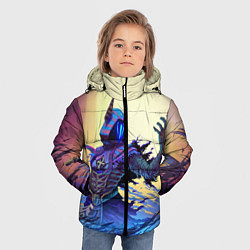 Куртка зимняя для мальчика Омен, цвет: 3D-черный — фото 2