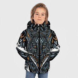 Куртка зимняя для мальчика Рисунок лиса, цвет: 3D-светло-серый — фото 2