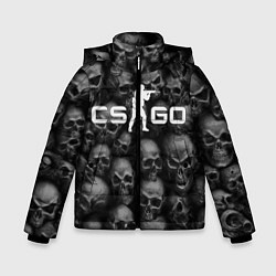 Куртка зимняя для мальчика CS:GO Catacombs Катакомбы, цвет: 3D-черный