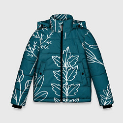 Зимняя куртка для мальчика Цветы