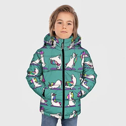 Куртка зимняя для мальчика Единороги Зарядка, цвет: 3D-красный — фото 2