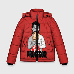 Куртка зимняя для мальчика La Casa de Papel, цвет: 3D-красный
