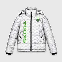 Куртка зимняя для мальчика SKODA, цвет: 3D-черный