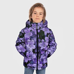 Куртка зимняя для мальчика Фиолетовый цвет весны, цвет: 3D-черный — фото 2