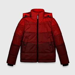 Куртка зимняя для мальчика Красный Градиент, цвет: 3D-светло-серый