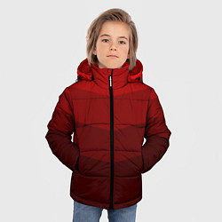 Куртка зимняя для мальчика Красный Градиент, цвет: 3D-светло-серый — фото 2