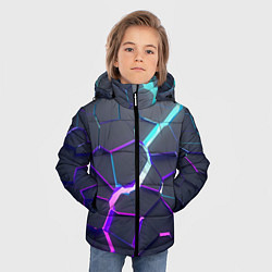 Куртка зимняя для мальчика НЕОНОВЫЙ РАЗЛОМ 3Д РАЗЛОМ, цвет: 3D-черный — фото 2
