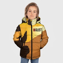 Куртка зимняя для мальчика Rust, цвет: 3D-черный — фото 2
