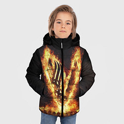 Куртка зимняя для мальчика ВИКИНГИ VIKINGS V, цвет: 3D-светло-серый — фото 2