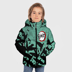 Куртка зимняя для мальчика DEMON SLAYER KIMETSU NO YAIBA, цвет: 3D-черный — фото 2