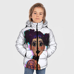 Куртка зимняя для мальчика The Witness, цвет: 3D-черный — фото 2