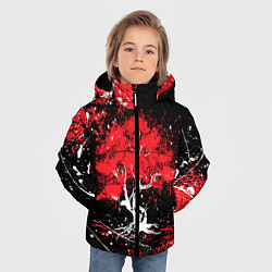 Куртка зимняя для мальчика САКУРА SAKURA ВИШНЯ, цвет: 3D-черный — фото 2