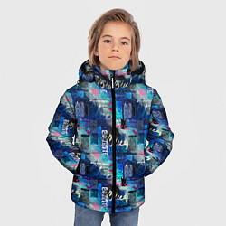 Куртка зимняя для мальчика Blues, цвет: 3D-черный — фото 2