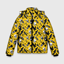 Куртка зимняя для мальчика Рок, цвет: 3D-черный