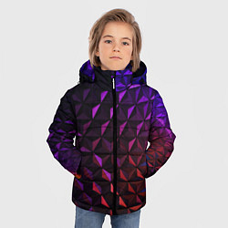 Куртка зимняя для мальчика Неоновая Текстура, цвет: 3D-черный — фото 2