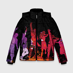 Куртка зимняя для мальчика Танцы, цвет: 3D-красный