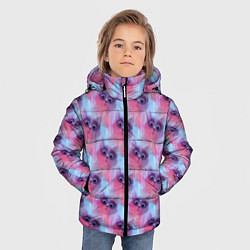 Куртка зимняя для мальчика Котята, цвет: 3D-светло-серый — фото 2