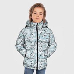 Куртка зимняя для мальчика Следы, цвет: 3D-светло-серый — фото 2
