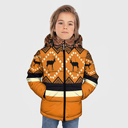 Куртка зимняя для мальчика Африканский Мотив, цвет: 3D-красный — фото 2