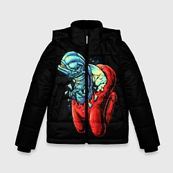 Куртка зимняя для мальчика Among Us Aliens, цвет: 3D-красный