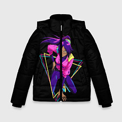 Куртка зимняя для мальчика BLEACH - Йоруичи Шихоин, цвет: 3D-черный