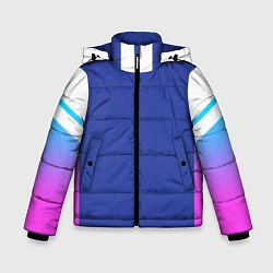 Куртка зимняя для мальчика NEON GRADIENT FITNESS UNIFORM, цвет: 3D-черный