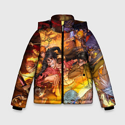 Куртка зимняя для мальчика Anime Art, цвет: 3D-черный