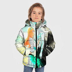 Куртка зимняя для мальчика Bleach Grimmjow and Orihime, цвет: 3D-черный — фото 2