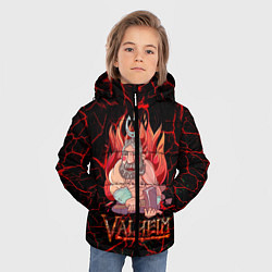 Куртка зимняя для мальчика Valheim Кузнец, цвет: 3D-черный — фото 2