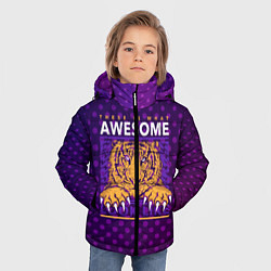 Куртка зимняя для мальчика Awesome Тигр lion like, цвет: 3D-черный — фото 2