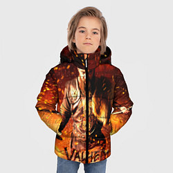 Куртка зимняя для мальчика Valheim Викинг в огне, цвет: 3D-светло-серый — фото 2