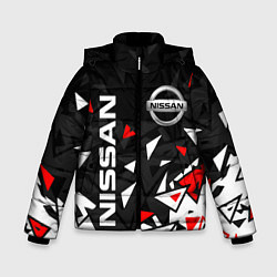 Куртка зимняя для мальчика NISSAN НИССАН ОСКОЛКИ, цвет: 3D-черный