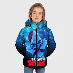 Куртка зимняя для мальчика Сквик Squeak Brawl Stars, цвет: 3D-красный — фото 2