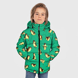 Куртка зимняя для мальчика Цыплята, цвет: 3D-черный — фото 2