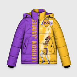 Куртка зимняя для мальчика Леброн NBA, цвет: 3D-светло-серый