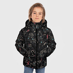 Куртка зимняя для мальчика Волки Wolwes, цвет: 3D-красный — фото 2