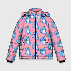 Зимняя куртка для мальчика Дельфинчики Единорожки