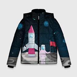 Зимняя куртка для мальчика Астронавт покоряет космос