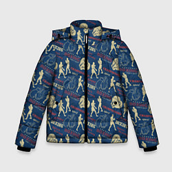 Куртка зимняя для мальчика Боксёр, цвет: 3D-черный