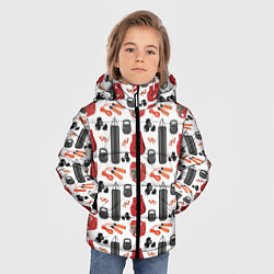 Куртка зимняя для мальчика Бокс, цвет: 3D-светло-серый — фото 2